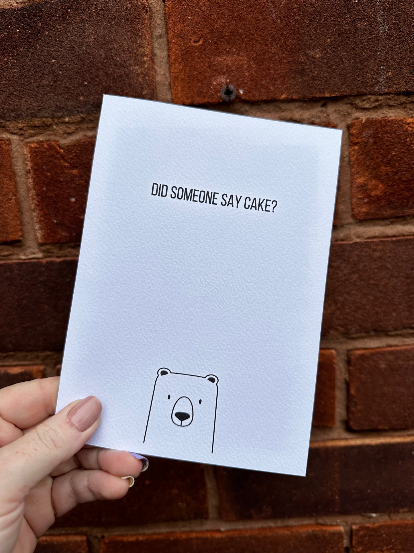 Cake? Bear card