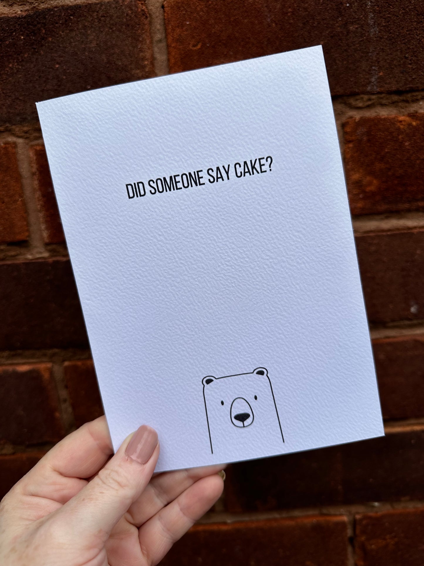 Cake? Bear card