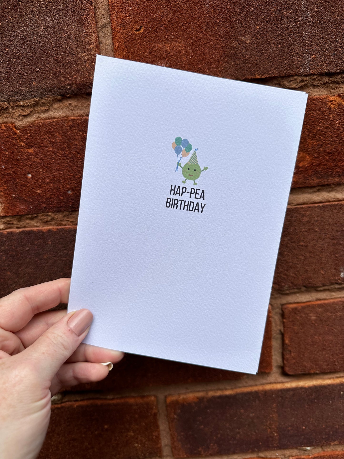 Hap-pea birthday card