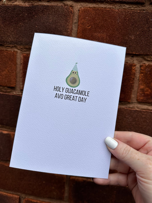 Holy Guacamole Birthday card