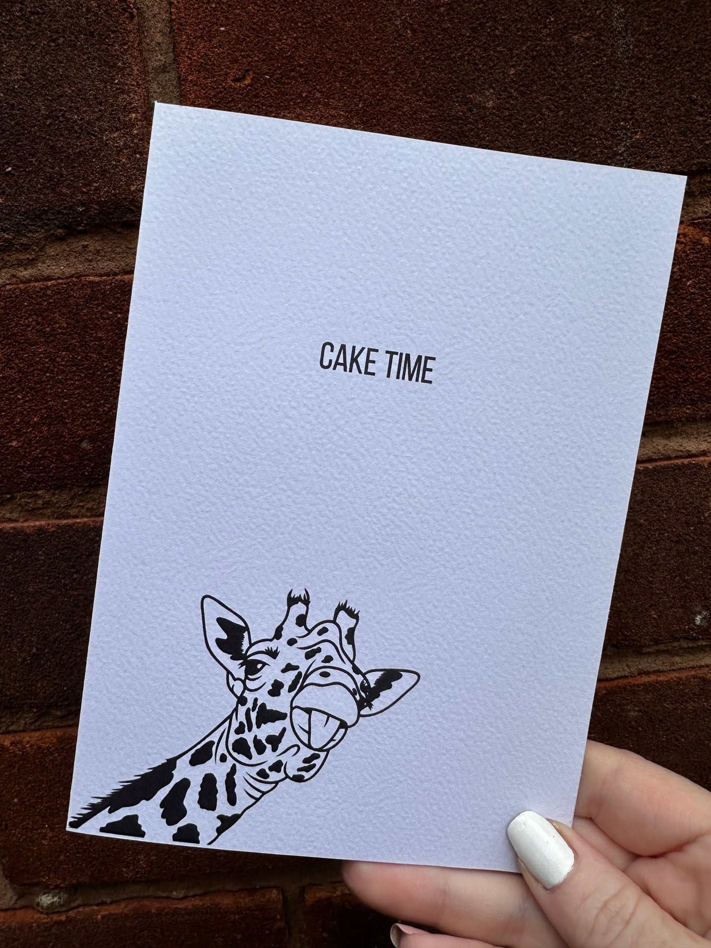 Cake Time Giraffe card