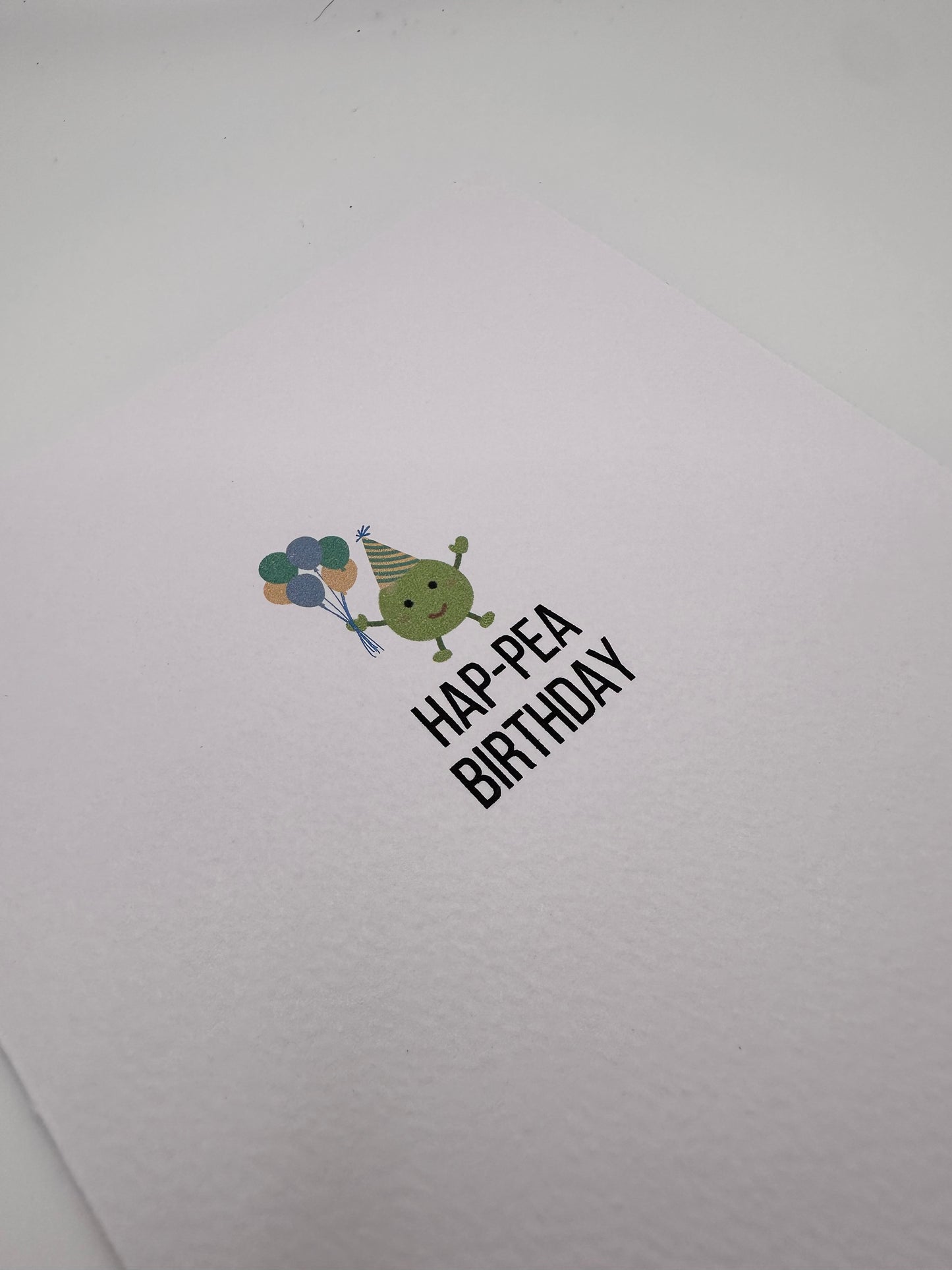 Hap-pea birthday card