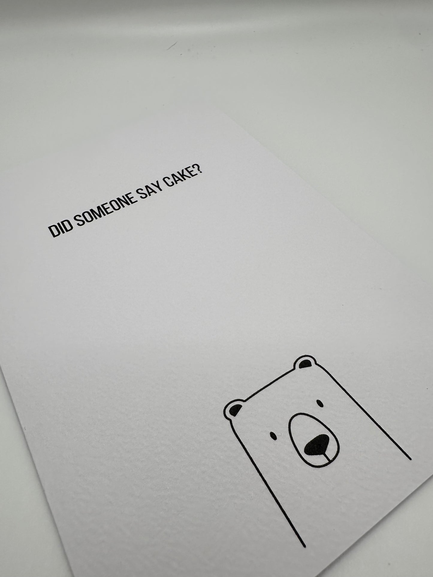 Cake? Bear card