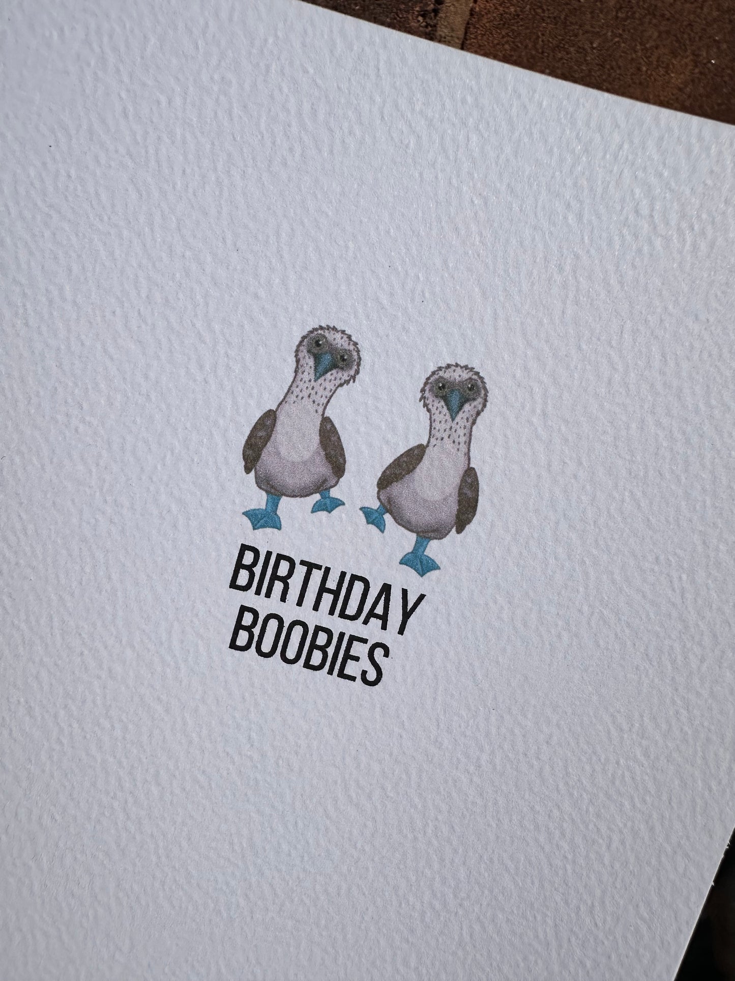 Boobies Birthday Card