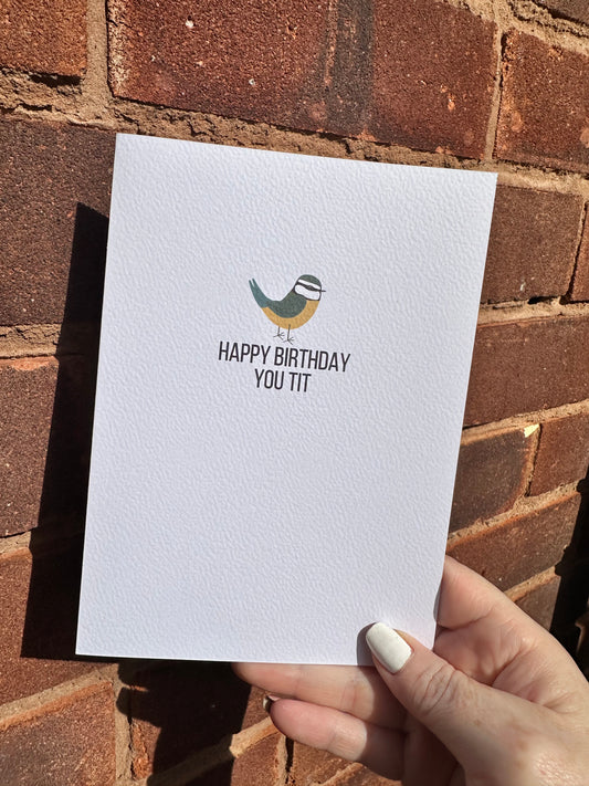 You Tit Birthday Card