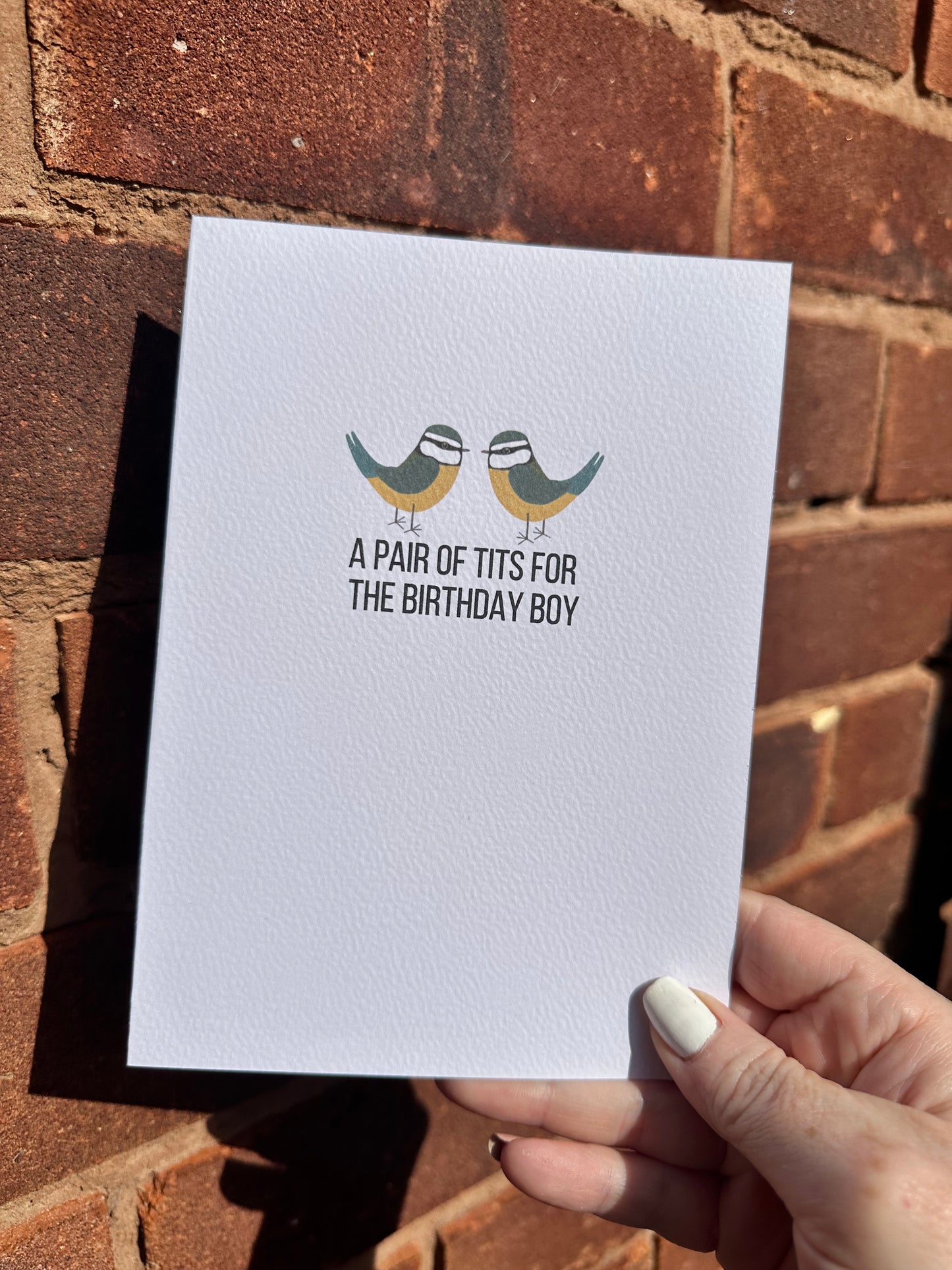 Tits Male Birthday card