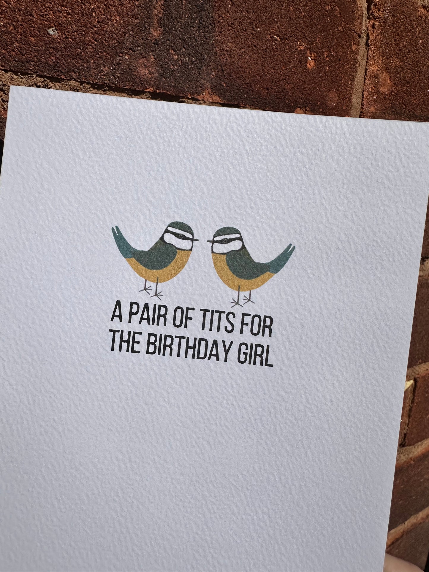 Tits Female Birthday card