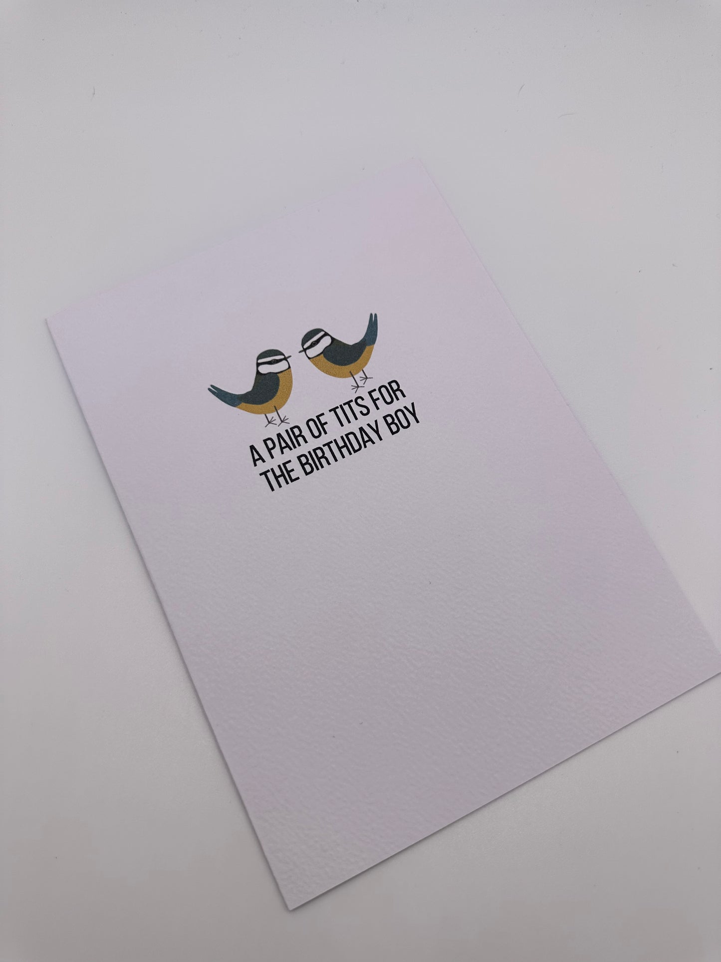 Tits Male Birthday card