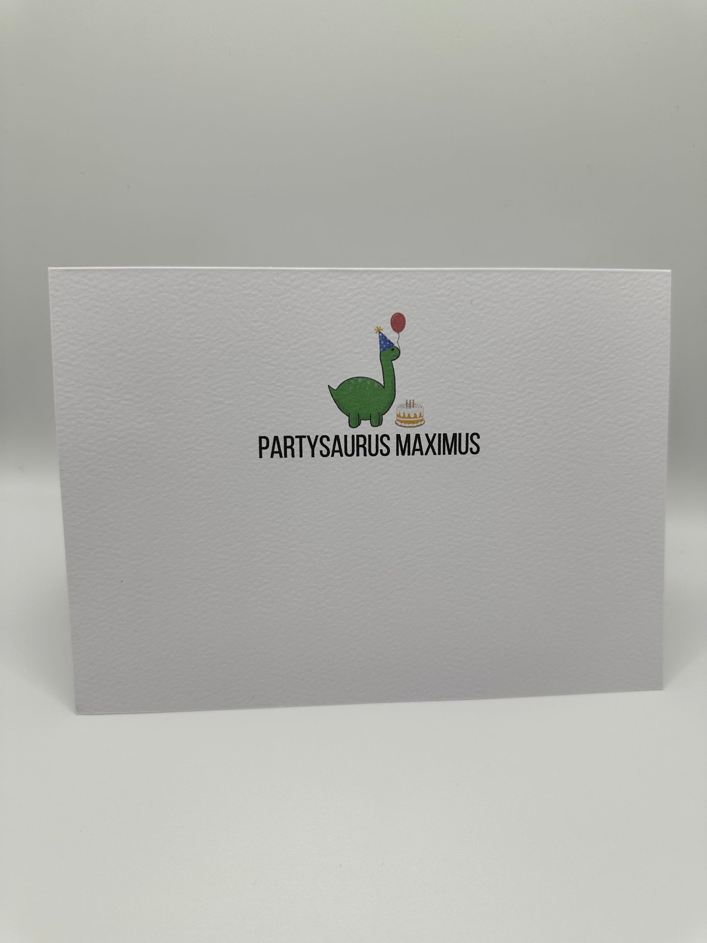 Partysaurus Maximus Birthday Card