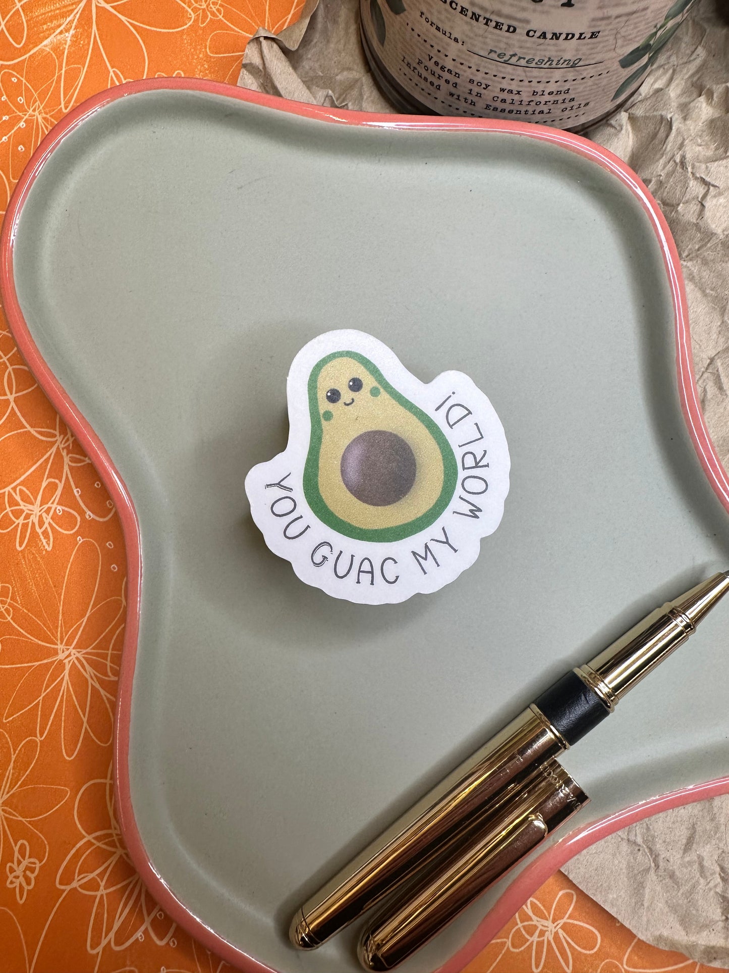 You Guac My World Avacado sticker